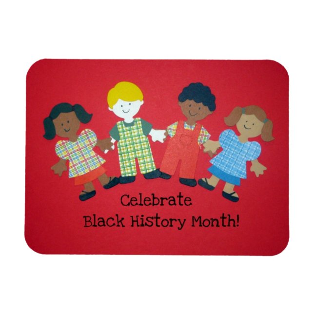 Firar Black History Month! Magnet (Horisontell)