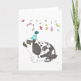 Firar Bunny Card Tack Kort
