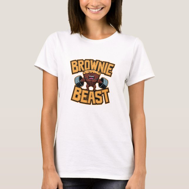 Firar Chocolate med Brownie-design T Shirt (Framsida)