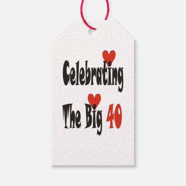 Firar de stora 40 presentetikett (Framsidan)
