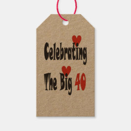 Firar de stora 40 presentetikett