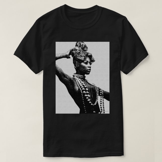 Firar den afrikanska kulturens skönhet och själ tee shirt (Design framsida)