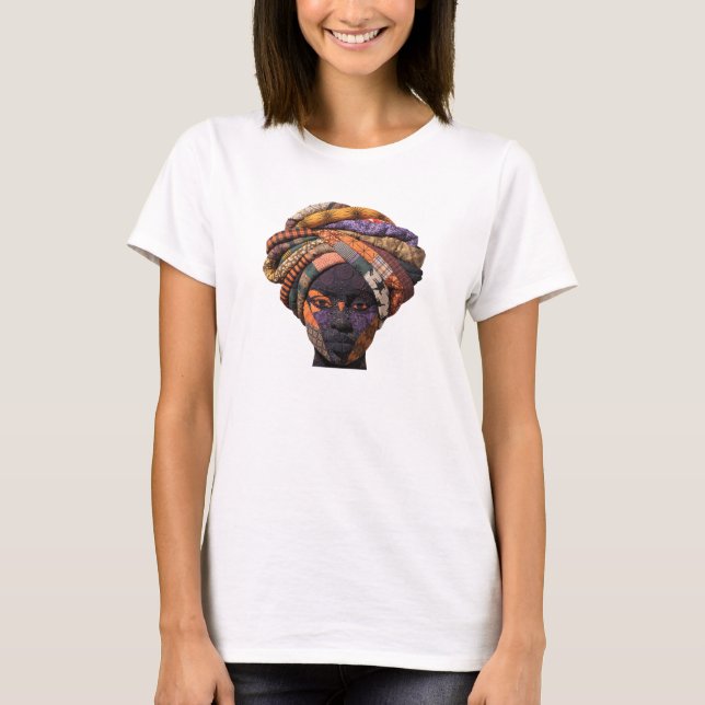 Firar den färgrika konsten att sydda Quilt T-shirt (Framsida)