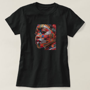 Firar den färgrika konsten att sydda Quilt T-shirt