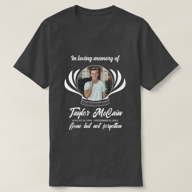 Firar deras liv: Personlig Memorial T-Shir T Shirt (Design framsida)
