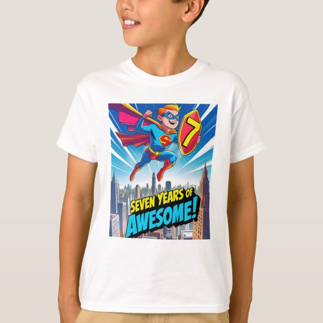 Firar din födelsedag med superman t shirt (Framsida)