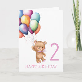 Firar din lilla flickas 2-årsdag kort