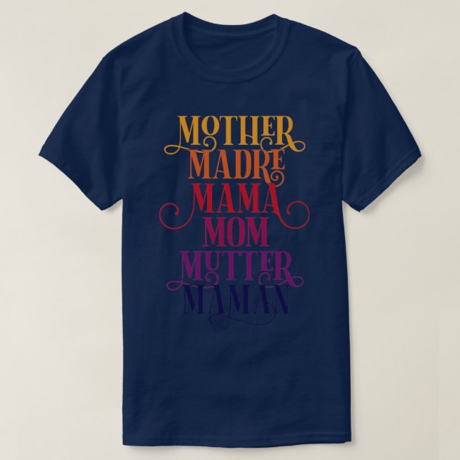 Firar din Mor Madre Mamma Mutter Maman T Shirt (Design framsida)