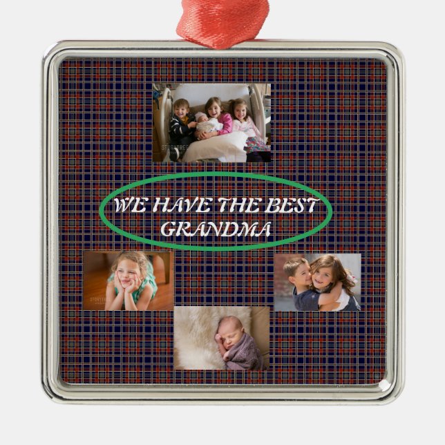 Firar din Speciella mormor Julgransprydnad Metall (Framsidan)