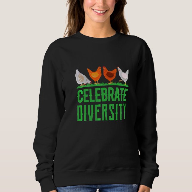 Firar Diversity Chicken Chicken-kyckling 1 T Shirt (Framsida)
