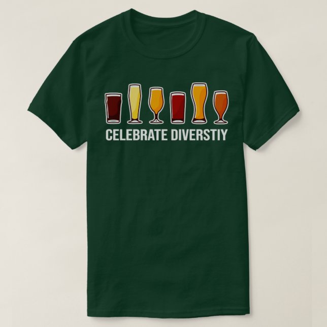 Firar Diversity Craft Beer Drinking T Shirt (Design framsida)