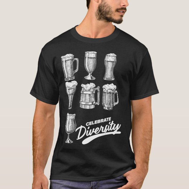 Firar Diversity Craft Beer T Shirt (Framsida)