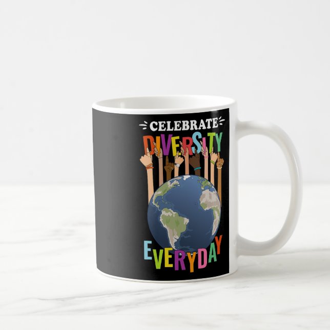 Firar Diversity Dagaily Tekers School Stude Kaffemugg (Höger)
