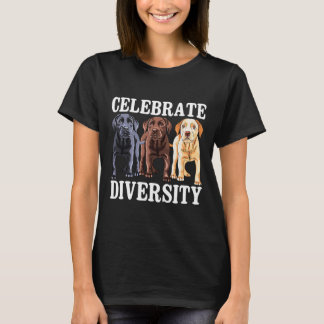 Firar Diversity Labrador Retriever Hund älskare T Shirt