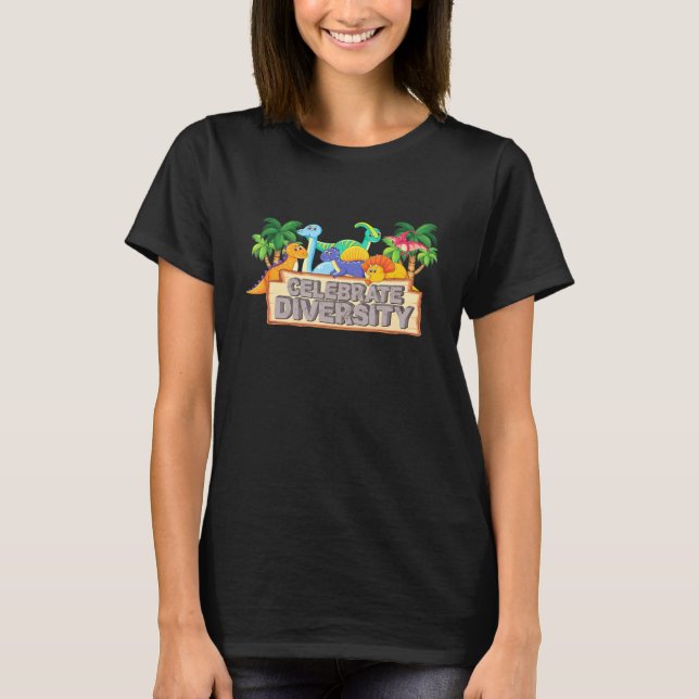 Firar Diversity Paleontolog Gear Dinosaur T Shirt (Framsida)