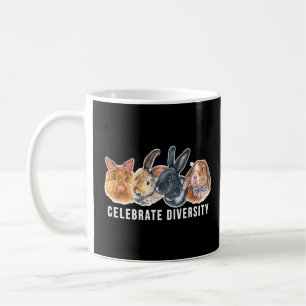 Firar Diversity Roligt Pet Bunny Rabbit Owners Kaffemugg