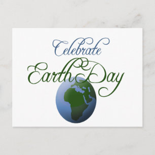 Firar Earth Day Vykort