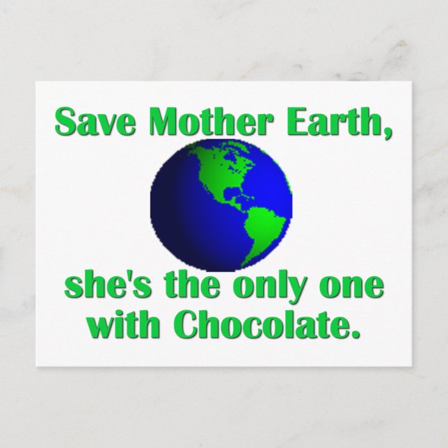 Firar Earth Day Vykort (Framsida)