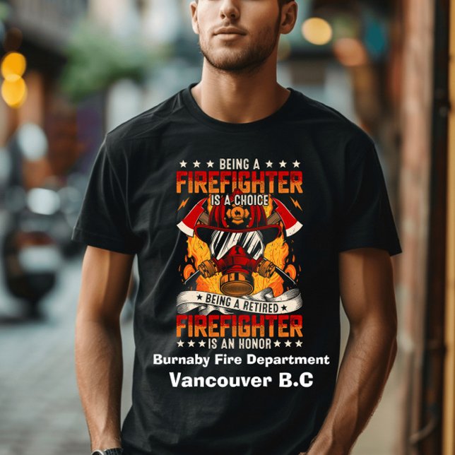 Firar en hängiven brandman t shirt (Skapare uppladdad)