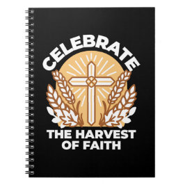 Firar Faith with Harvest - Inspirational Art Anteckningsbok