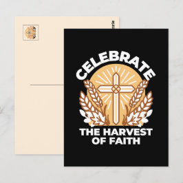 Firar Faith with Harvest - Inspirational Art Vykort