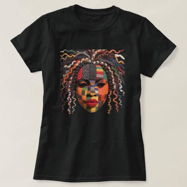 Firar Färgrika Svarta Kvinnor T-Shirt (Design framsida)