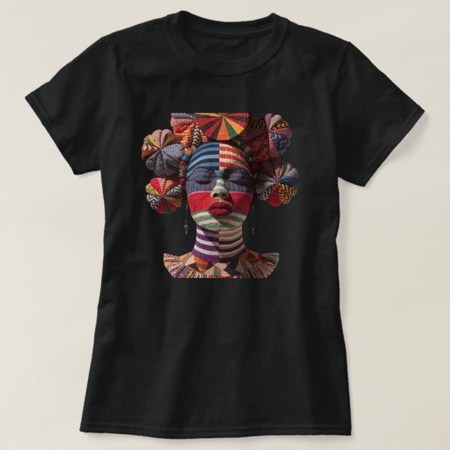 Firar Färgrika Svarta Kvinnor T-Shirt (Design framsida)