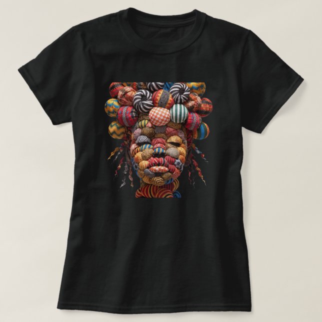 Firar Färgrika Svarta Kvinnor T-Shirt (Design framsida)