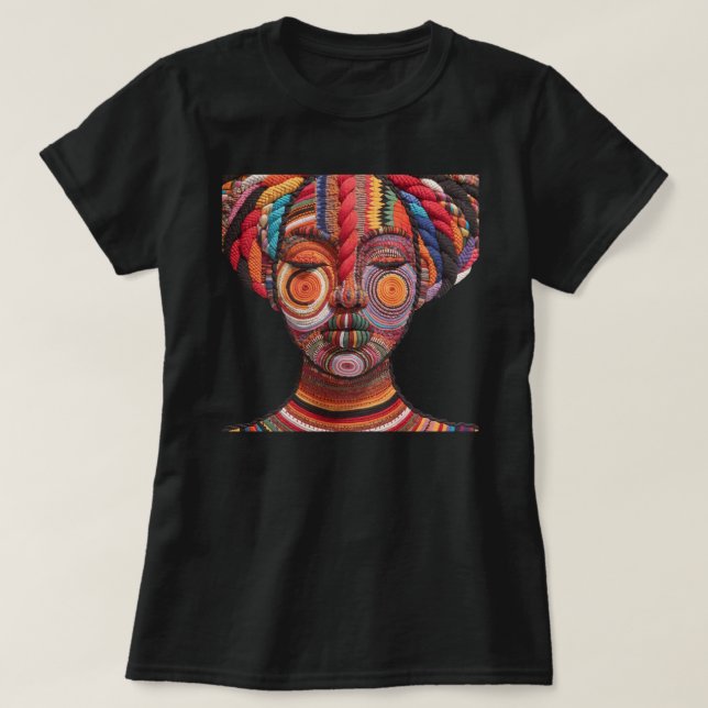 Firar Färgrika Svarta Kvinnor T-Shirt (Design framsida)
