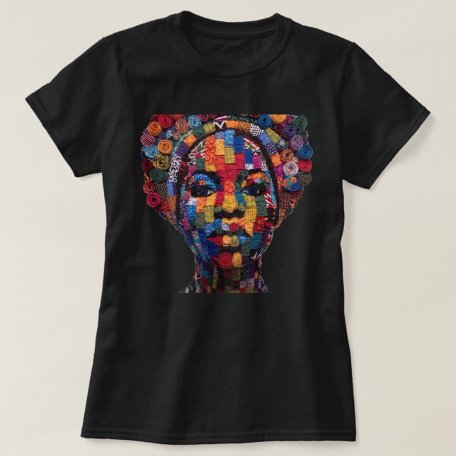 Firar Färgrika Svarta Kvinnor T-Shirt (Design framsida)