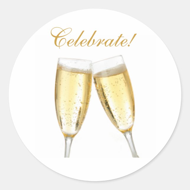 Firar! Fäst Runt Klistermärke (Framsida)