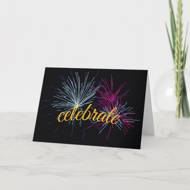 Firar Fireworks Kort (Framsida)