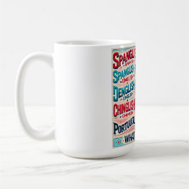 Firar flerspråkighet, vad är din blandning? kaffemugg