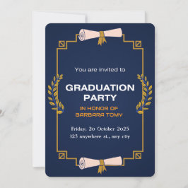 Firar Grad! Anpassningsbarnas Studentfest Inbjudningar