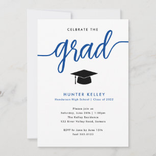 Firar Grad, Blue Photo Inbjudningar