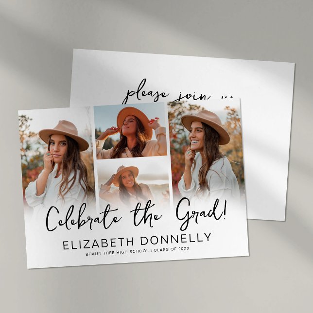 Firar Grad Photo Studenten Inbjudningar (Skapare uppladdad)
