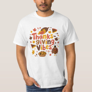 Firar Gratitude med Thanksgiving Designations T Shirt