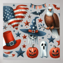 Firar Halloween och Patriotism: Red White &Boo