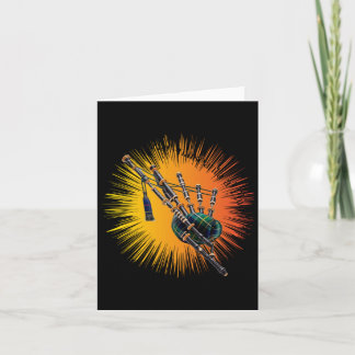 Firar Internationell Bagpipe Day - Scottish Her Kort