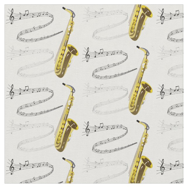 Firar Jazz Music Tyg (Närbild)