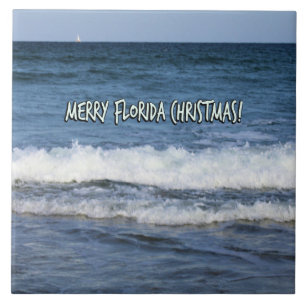 Firar jul i Florida-stil Kakelplatta
