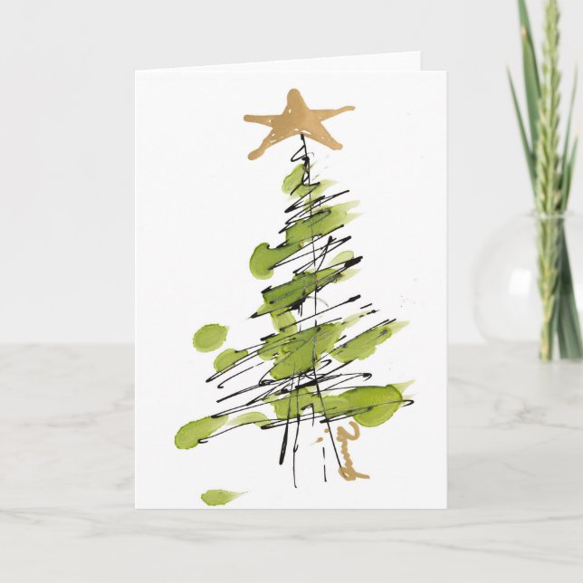 Firar jultomte i Kärlek Tack Kort (Framsida)