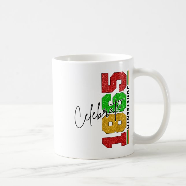 Firar Junetonde, Black History, African Ameri Kaffemugg (Höger)