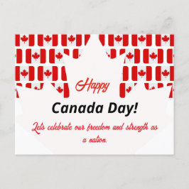 Firar Kanadadagen med Patriotic Flair Helg Vykort
