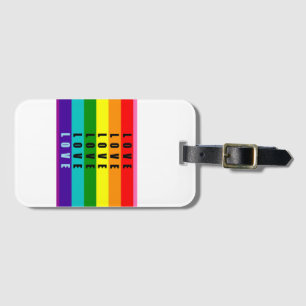 Firar kärlek, pride och äkthet bagagebricka