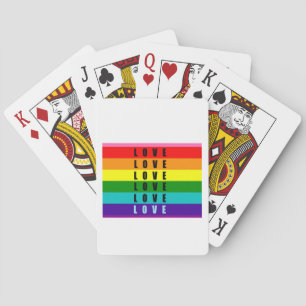 Firar kärlek, pride och äkthet casinokort