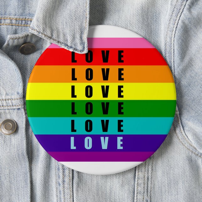 Firar kärlek, pride och äkthet knapp (In Situ)