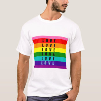 Firar kärlek, pride och äkthet t shirt