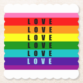 Firar kärlek, pride och äkthet underlägg papper