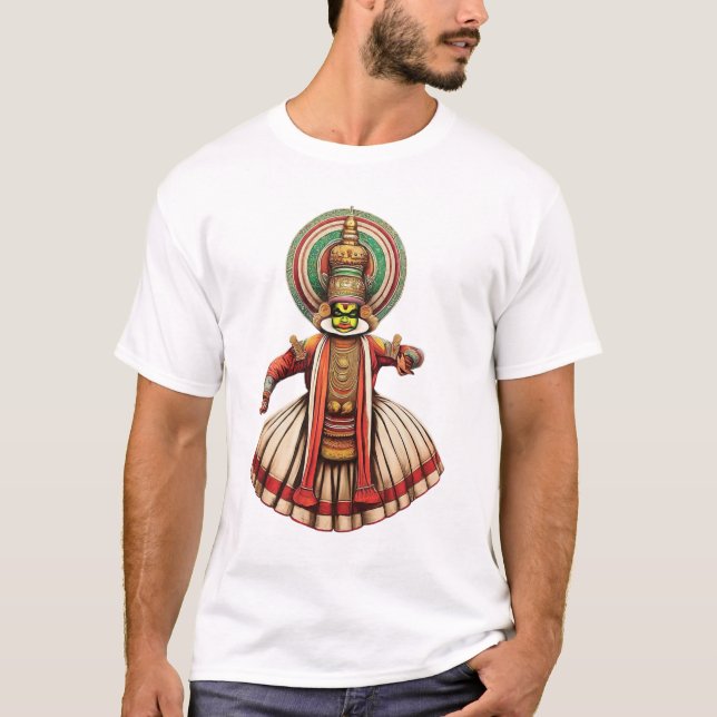 Firar konsten Kathakali T Shirt (Framsida)
